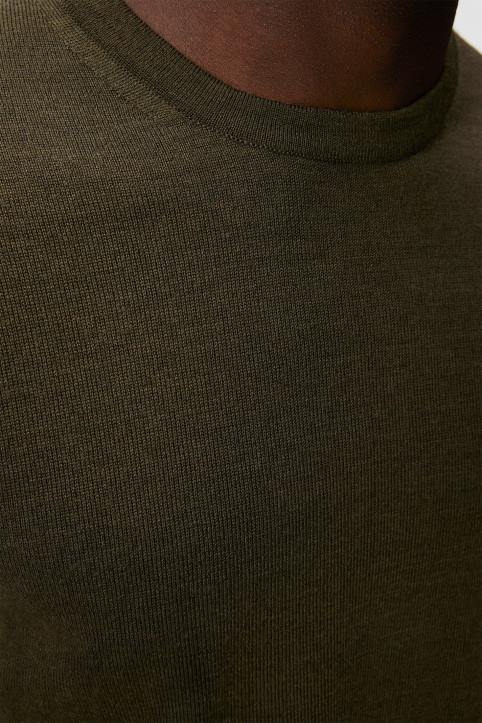 Lyle Merino Sweater Forest Green Men J.Lindeberg Clothing 66XF1015 - Image 4