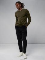 Lyle Merino Sweater Forest Green Men J.Lindeberg Clothing 66XF2321 - Image 3