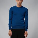 Lyle Merino Sweater Nautical Blue Mouline Men J.Lindeberg Clothing 66XF2323