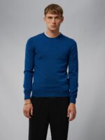 Lyle Merino Sweater Nautical Blue Mouline Men J.Lindeberg Clothing 66XF2323