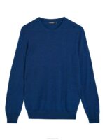 Lyle Merino Sweater Nautical Blue Mouline Men J.Lindeberg Clothing 66XF2323 - Image 5