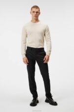 Lyle Merino Sweater Oyster Gray Men J.Lindeberg Clothing 66XF1013 - Image 2