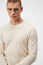 Lyle Merino Sweater Oyster Gray Men J.Lindeberg Clothing 66XF1013 - Image 3