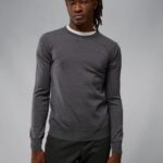 Lyle Merino Sweater Volcanic Ash Men J.Lindeberg Clothing 66XF2322