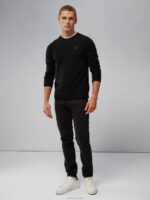 Lyle True Merino Sweater Black Men J.Lindeberg Clothing 66XF1082 - Image 2