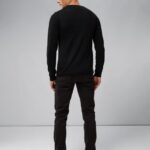 Lyle True Merino Sweater Black Men J.Lindeberg Clothing 66XF1082
