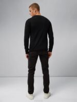 Lyle True Merino Sweater Black Men J.Lindeberg Clothing 66XF1082