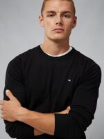 Lyle True Merino Sweater Black Men J.Lindeberg Clothing 66XF1082 - Image 3