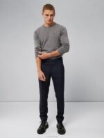 Lyle True Merino Sweater Grey Melange Men J.Lindeberg Clothing 66XF1081 - Image 2