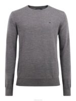 Lyle True Merino Sweater Grey Melange Men J.Lindeberg Clothing 66XF1081 - Image 3