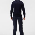 Lymann Knitted Sweater Navy Men J.Lindeberg Clothing 66XF555