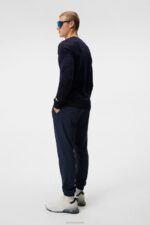 Lymann Knitted Sweater Navy Men J.Lindeberg Clothing 66XF650 - Image 2