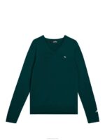Lymann Knitted Sweater Rain Forest Men J.Lindeberg Clothing 66XF654 - Image 5