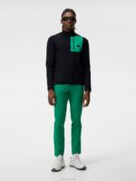 Marc Knitted Sweater Black Men J.Lindeberg Clothing 66XF597 - Image 2