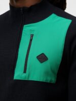 Marc Knitted Sweater Black Men J.Lindeberg Clothing 66XF597 - Image 4