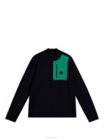 Marc Knitted Sweater Black Men J.Lindeberg Clothing 66XF597 - Image 5