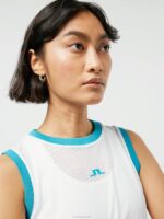 Marion Mesh Top White Women J.Lindeberg Clothing 66XF2598 - Image 3