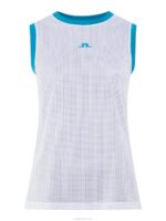 Marion Mesh Top White Women J.Lindeberg Clothing 66XF2598 - Image 4