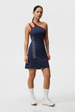 Marta Dress Navy Women J.Lindeberg Clothing 66XF1616 - Image 3