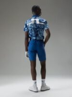 Martin Print Polo Hibiscus Blue Men J.Lindeberg Clothing 66XF338 - Image 2