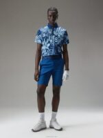 Martin Print Polo Hibiscus Blue Men J.Lindeberg Clothing 66XF338 - Image 3