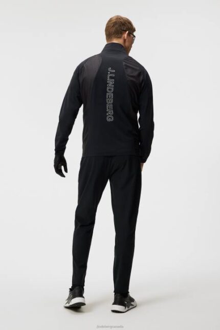 Marv Wind Jacket Black Men J.Lindeberg Clothing 66XF718