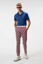 Max Polo Estate Blue Melange Men J.Lindeberg Clothing 66XF45 - Image 2
