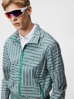 Max Print Wind Jacket Bridge Stripe Patchwork Men J.Lindeberg Clothing 66XF721 - Image 3