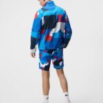 Max Print Wind Jacket Brilliant Blue Big Bridge Men J.Lindeberg Clothing 66XF720