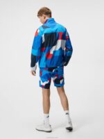 Max Print Wind Jacket Brilliant Blue Big Bridge Men J.Lindeberg Clothing 66XF720