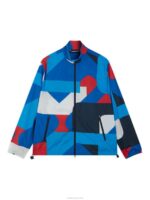 Max Print Wind Jacket Brilliant Blue Big Bridge Men J.Lindeberg Clothing 66XF720 - Image 4