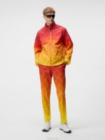 Max Print Wind Jacket Russet Orange Men J.Lindeberg Clothing 66XF723 - Image 2