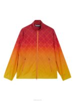 Max Print Wind Jacket Russet Orange Men J.Lindeberg Clothing 66XF723 - Image 4