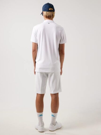 Maxim Golf Polo White Men J.Lindeberg Clothing 66XF2121