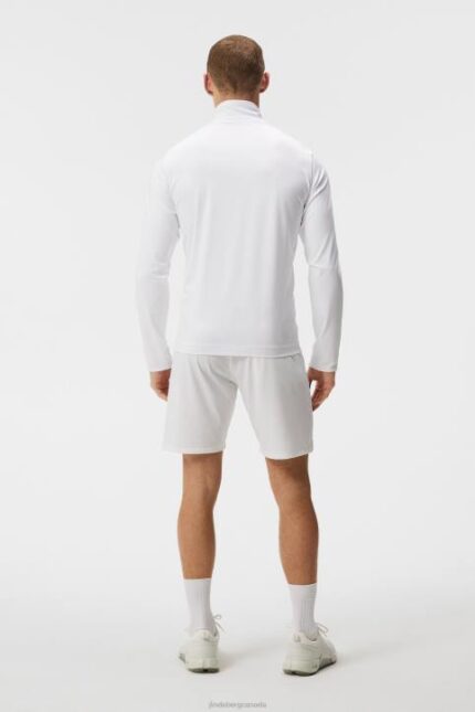 Melker Mesh Mid Layer White Men J.Lindeberg Clothing 66XF565