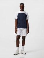 Mesh Blocked T-shirt Navy Men J.Lindeberg Clothing 66XF186 - Image 3