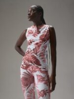 Meya Print Top Hibiscus Pink Women J.Lindeberg Clothing 66XF1546