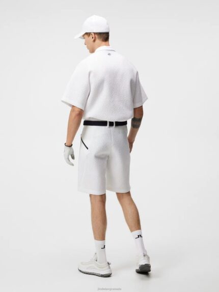 Mile Mesh Shorts White Men J.Lindeberg Clothing 66XF457