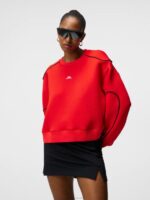 Miranda Crew Neck Fiery Red Women J.Lindeberg Clothing 66XF1870