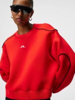 Miranda Crew Neck Fiery Red Women J.Lindeberg Clothing 66XF1870 - Image 4