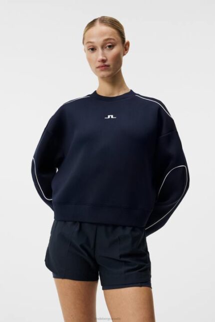 Miranda Crew Neck Navy Women J.Lindeberg Clothing 66XF1871