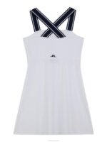 Mona Dress White Women J.Lindeberg Clothing 66XF1613 - Image 6