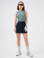 Mona Sleeveless Golf Top Navy 3D Bridge Monogram Women J.Lindeberg Clothing 66XF2592 - Image 2