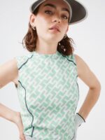 Mona Sleeveless Golf Top Spring Bud 3D Bridge Monogram Women J.Lindeberg Clothing 66XF2591 - Image 3
