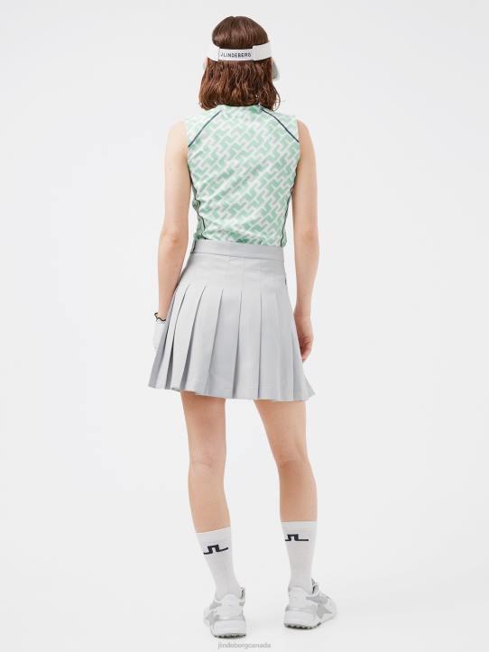 Mona Sleeveless Golf Top Spring Bud 3D Bridge Monogram Women J.Lindeberg Clothing 66XF2591 - Image 1