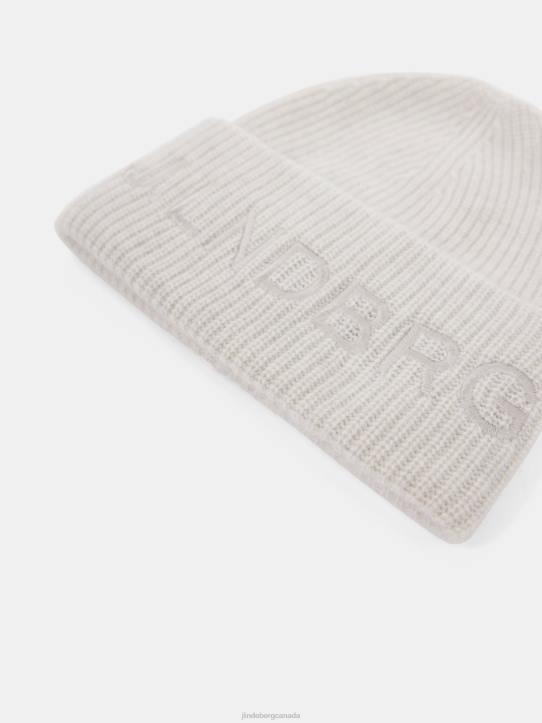 Monti Cashmere Blend Beanie Whisper White Men J.Lindeberg Accessory 66XF2532 - Image 1