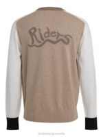 Morgan Color Blocked Sweater Batique Khaki Men J.Lindeberg Clothing 66XF2356 - Image 5