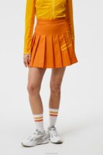 Naomi Skirt Russet Orange Women J.Lindeberg Clothing 66XF1674
