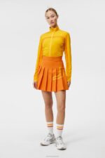 Naomi Skirt Russet Orange Women J.Lindeberg Clothing 66XF1674 - Image 3