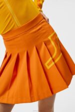 Naomi Skirt Russet Orange Women J.Lindeberg Clothing 66XF1674 - Image 4